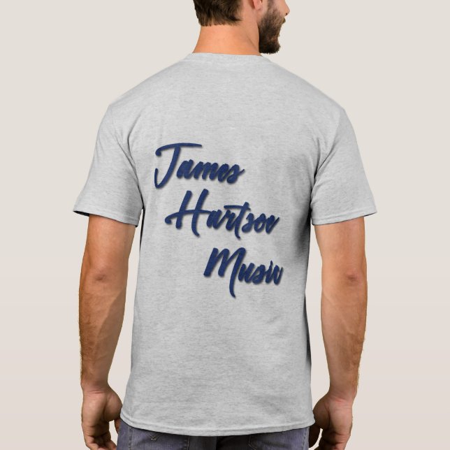 Camiseta masculina - James Hartsoe cantando (Verso)