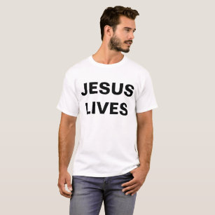 Camiseta masculina "Jesus vive"
