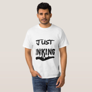 Camiseta Masculina Just Inking – Artista de Tipogr
