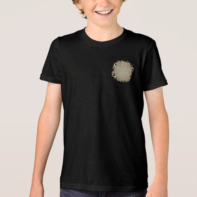 Camiseta Masculina Juvenil Básica Flôr da Vida-3 (Frente)