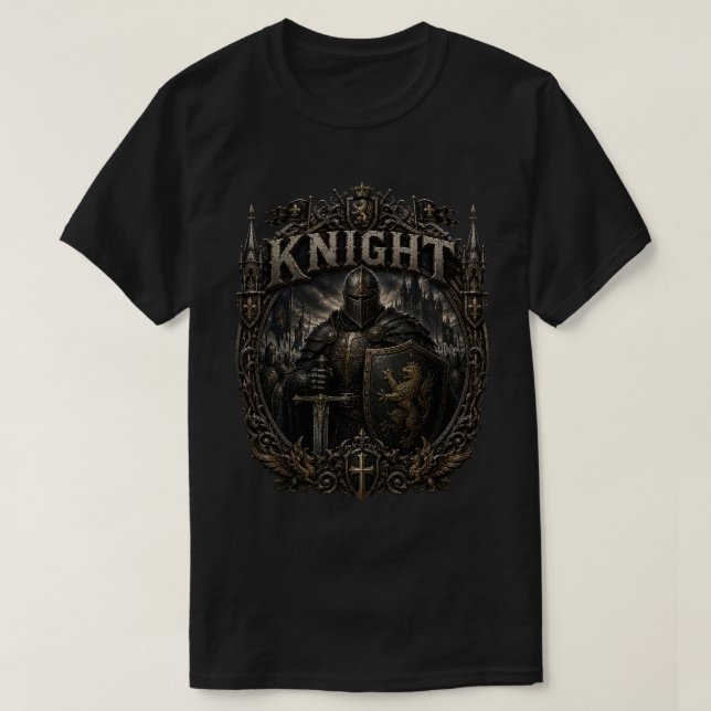 Camiseta masculina Knight Elite Edition (Frente do Design)