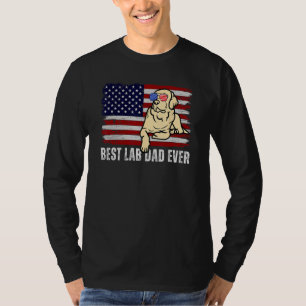 Camiseta Masculina Labrador Retriever Pai Vintage