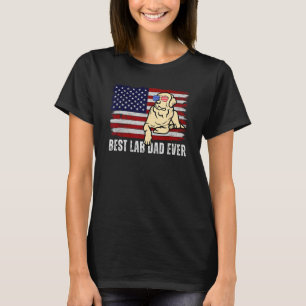 Camiseta Masculina Labradores Amarelos Pai Labrado