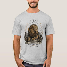 Camiseta masculina Leão Zodíaco Leão
