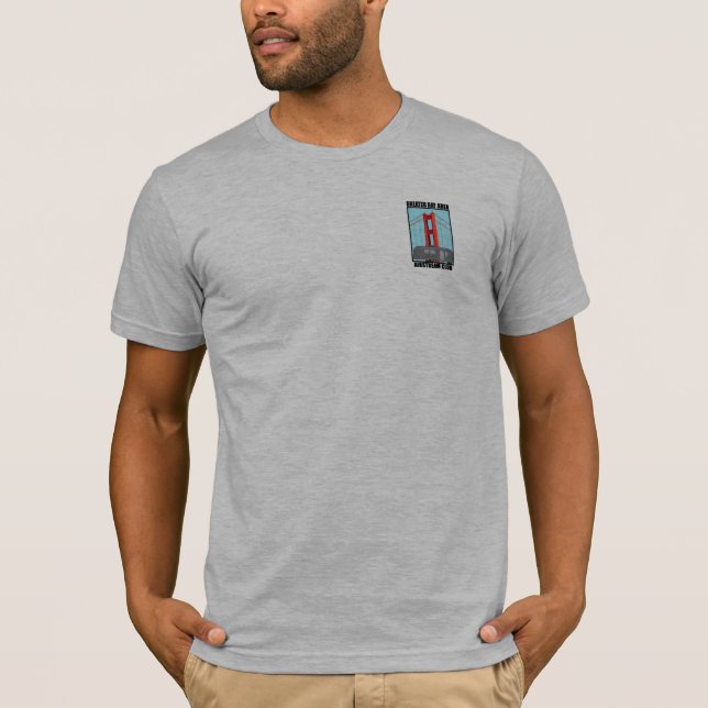 Camiseta masculina, logotipo grande na parte trase (Frente)