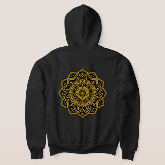 Camiseta masculina Mandala (Postura das costas)