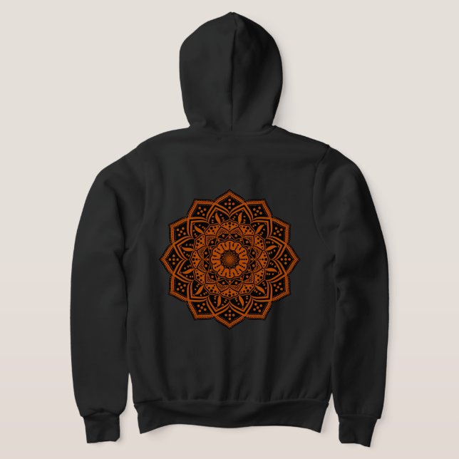 Camiseta masculina Mandala (Postura das costas)