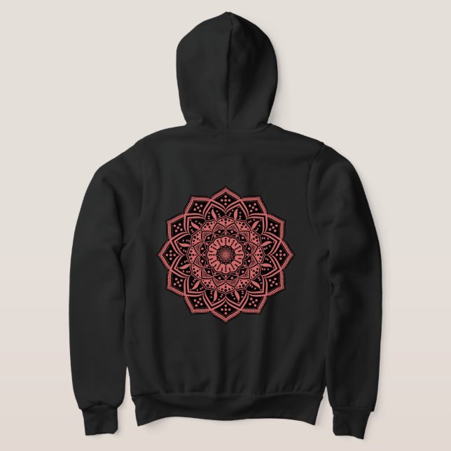 Camiseta masculina Mandala (Postura das costas)