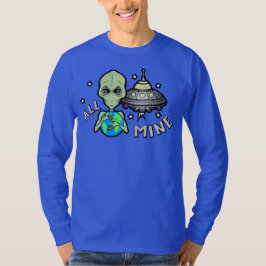 Camiseta Masculina Manga Longa Alien All Mine