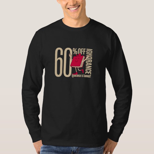 Camiseta Masculina Manga Longa Anti-Ignorância Bás (Frente)