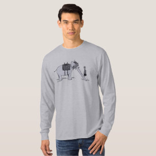 Camiseta masculina manga longa cinza atualização d