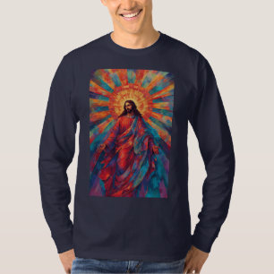 Camiseta Masculina Manga Longa Jesus Cristão Color