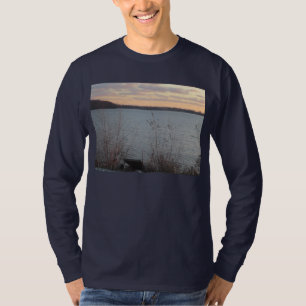 Camiseta Masculina Manga Longa Lake Shore Sunset
