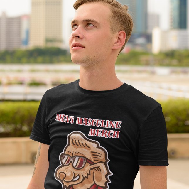 Camiseta Masculina Masculina Masculina Representando Vestuá (Criador carregado)