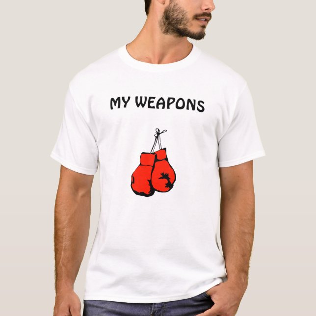 Camiseta masculina Minhas armas (Frente)