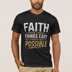 Camiseta Masculina Modelo Tenha Fé Em Deus