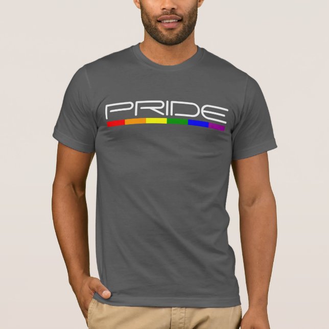 Camiseta Masculina moderna e Orgulho Legal da Bandeira do R (Frente)