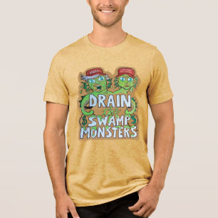 Camiseta masculina Monstros Drenando o Pântano