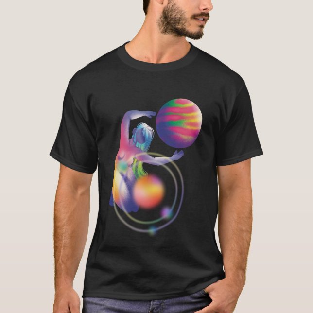 Camiseta masculina  mundos (Frente)