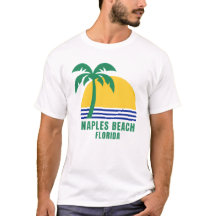 Camiseta masculina Naples Beach Florida