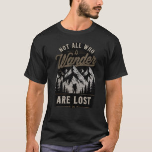 Camiseta masculina "Nem Todos Que Vagueiam Estão P