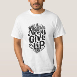 Camiseta masculina Never Give Up Mountain Eagle Mo