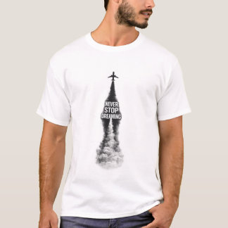 Camiseta Masculina Nunca Pare de Sonhar