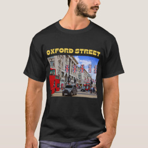 Camiseta masculina Oxford Street em preto