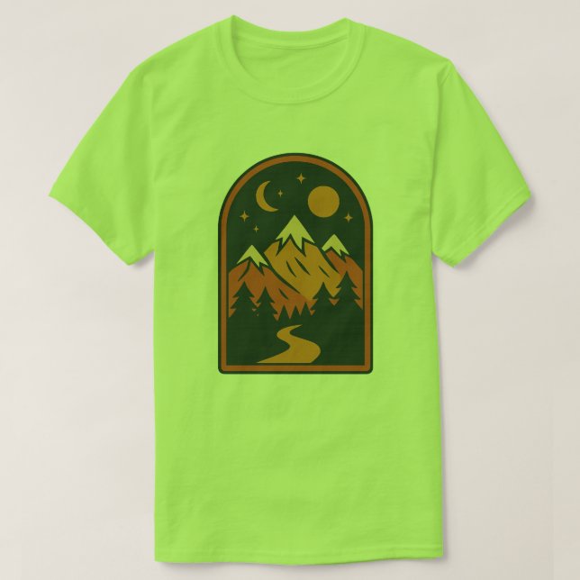 Camiseta Masculina Paisagem Celestial (Frente do Design)