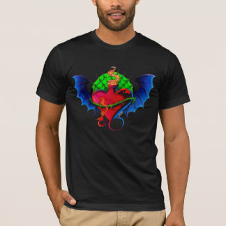 Camiseta masculina Pasyko-Daizie Dragon Wing Heart
