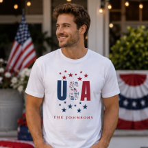 Camiseta Masculina Patriótica Personalizada Famíli