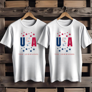 Camiseta Masculina Patriótica Personalizada Famíli