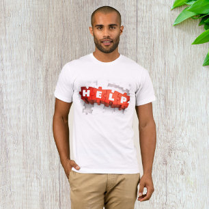 Camiseta Masculina Peças de Puzzle de Ajuda