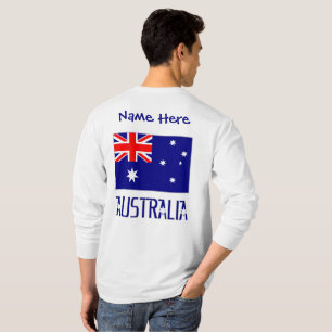 Camiseta masculina personalizada azul da bandeira