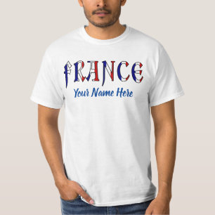 Camiseta masculina personalizada com as cores da b