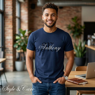 Camiseta masculina personalizada Mr Name estilo fa
