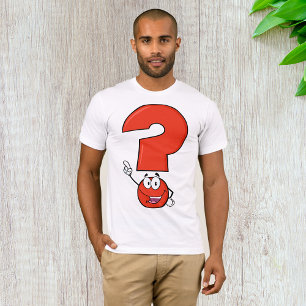 Camiseta Masculina Ponto de Interrogação Vermelho