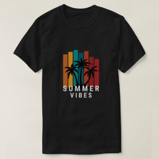 Camiseta Masculina Pôr do Sol Praia Vibrações de V
