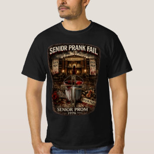 Camiseta Masculina Preta Valor Senior Prank Fail