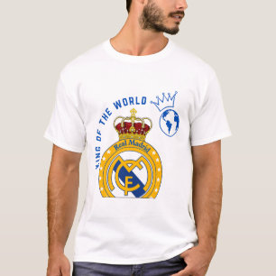 Camiseta masculina Real Madrid Rei do Mundo