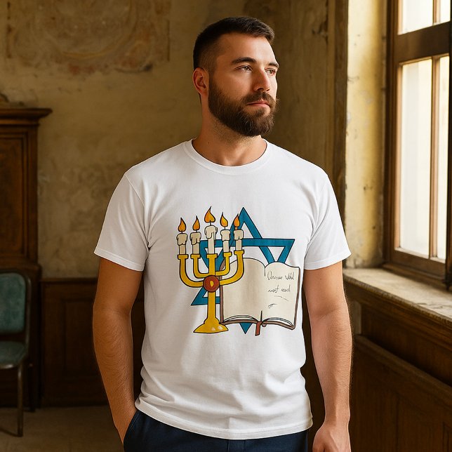 Camiseta Masculina Religiosa Estrela de Davi (Criador carregado)