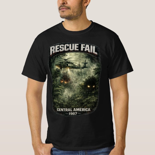 Camiseta Masculina Rescue Fail Valor (Frente)