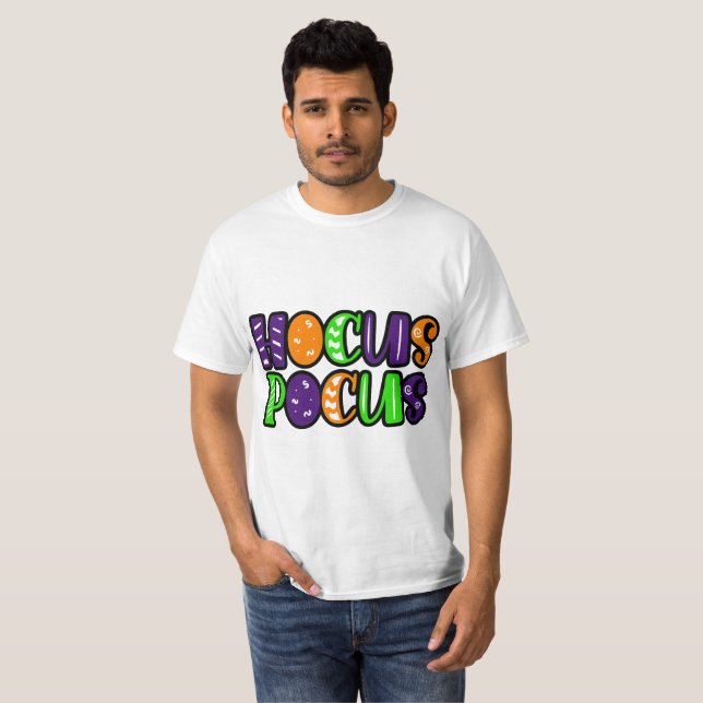 Camiseta Masculina Retro Groovy Hocus Pocus - Vibr (Frente Completa)