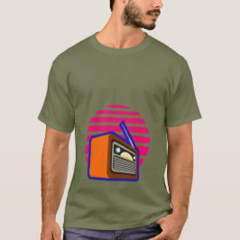 Camiseta Masculina Retro Rádio Vintage