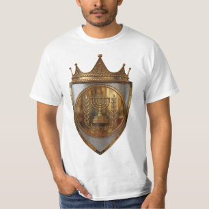 Camiseta masculina seguidor da crista dourada hebr