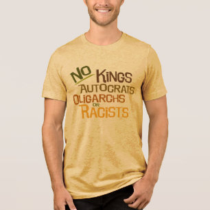 Camiseta masculina sem estampa 'No Kings'