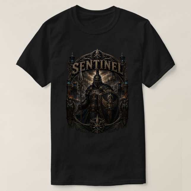 Camiseta masculina Sentinel Elite Edition (Frente do Design)