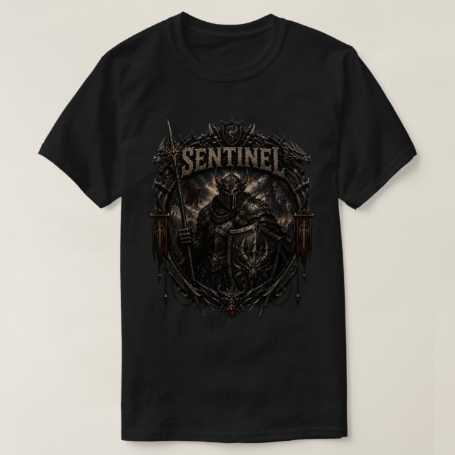Camiseta masculina Sentinel Elite Edition (Frente do Design)