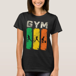 Camiseta Masculina Silhueta Fitness Retro Gym