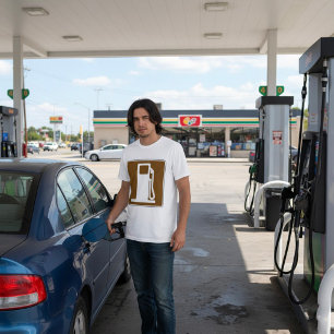 Camiseta Masculina Sinal de Estrada de Gasolina